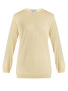 Matchesfashion.com Prada - Crew Neck Wool Knit Sweater - Womens - Light Yellow