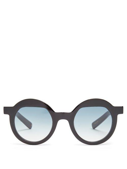 Matchesfashion.com Kaleos - Pollitt Acetate Sunglasses - Womens - Black