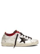 Matchesfashion.com Golden Goose - Superstar Low Top Leather Trainers - Womens - Silver Multi