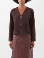 Cefinn - The Courtney V-neck Merino-blend Cardigan - Womens - Brown