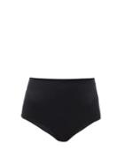 Matchesfashion.com The Fold D+ Swim - The Rise High-waist Bikini Briefs - Womens - Black