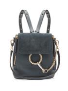 Chloé Faye Small Suede And Leather Backpack
