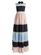 Huishan Zhang Rivet Multi-print Patchwork Dress