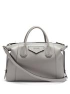 Matchesfashion.com Givenchy - Antigona Soft Medium Leather Bag - Womens - Grey