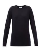 Raey - Slim-fit Merino Wool Crew-neck Sweater - Womens - Navy