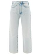 Frame - Le Jane Cropped Straight Jeans - Womens - Light Denim