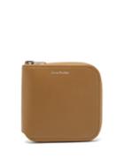 Acne Studios - Logo-stamped Leather Zipped Wallet - Mens - Brown