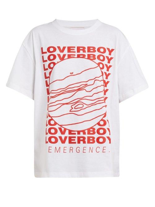 Matchesfashion.com Charles Jeffrey Loverboy - Logo Printed Cotton T Shirt - Womens - White Multi