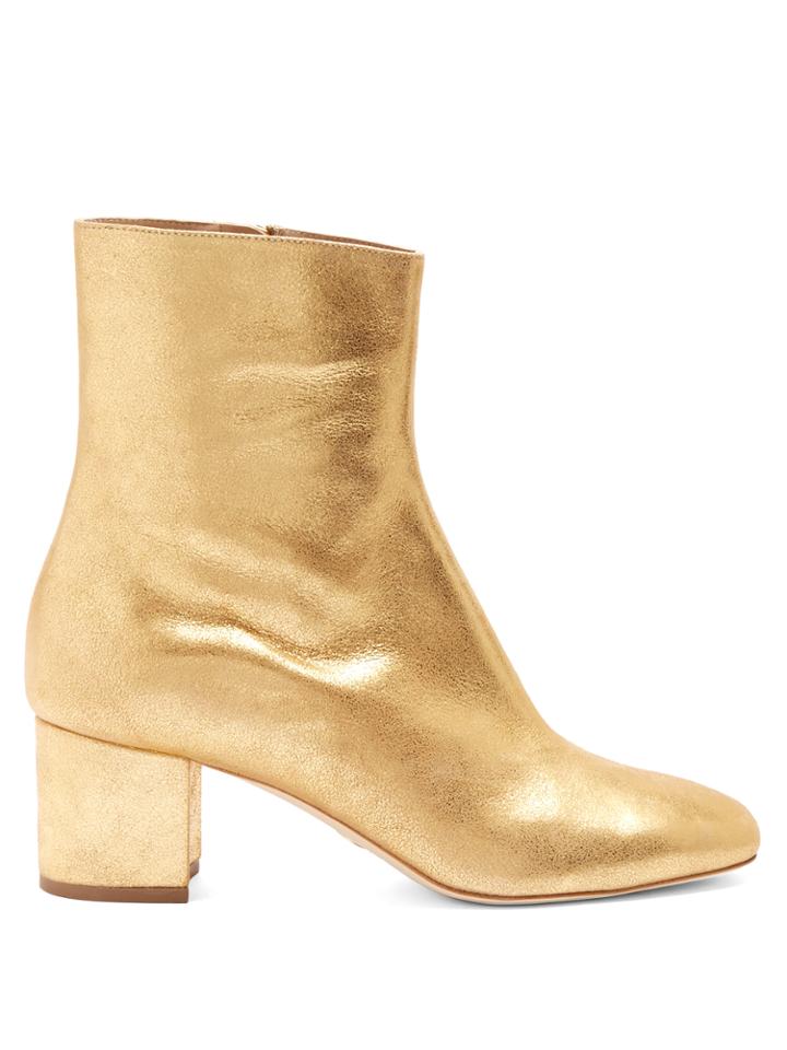 Brother Vellies Kaya Block-heel Leather Ankle Boots