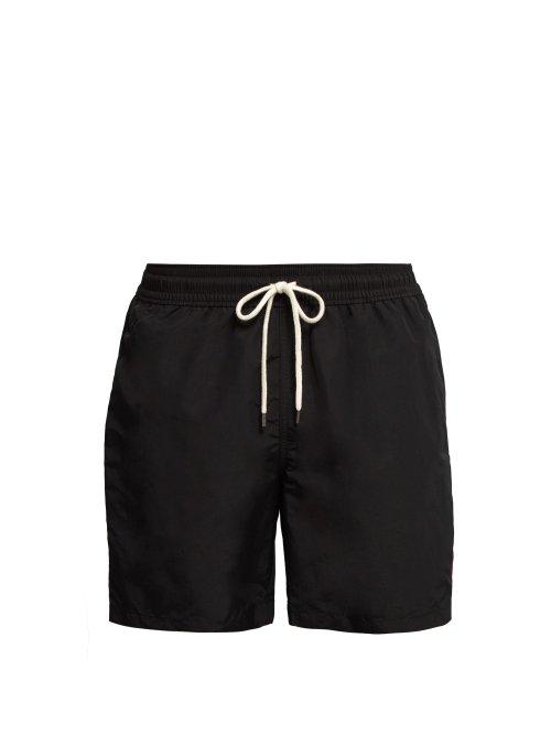 Matchesfashion.com Polo Ralph Lauren - Block Coloured Swim Shorts - Mens - Black