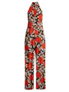 Diane Von Furstenberg Boswell Floral-print Silk Jumpsuit