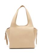 Matchesfashion.com The Row - Tr1 Medium Grained-leather Bag - Womens - Beige