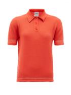 Matchesfashion.com Barrie - Cashmere-blend Terry Polo Shirt - Womens - Orange