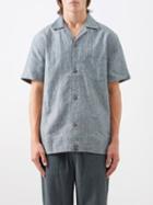 Smr Days - Paraiso Patch-pocket Linen Shirt - Mens - Light Grey