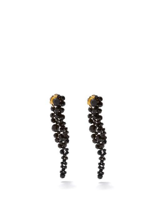 Simone Rocha - Crystal-drop Earrings - Womens - Black