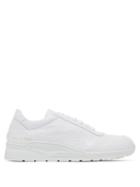 Matchesfashion.com Common Projects - Cross Leather Trainers - Mens - White