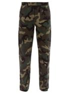 Matchesfashion.com Valentino - Camouflage V Logo Track Pants - Mens - Khaki