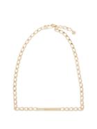 Matchesfashion.com Jacquemus - Logo-plaque Chain Necklace - Womens - Gold
