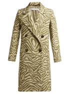 Matchesfashion.com See By Chlo - Tiger Print Wool Blend Coat - Womens - Beige Multi
