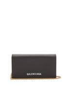Matchesfashion.com Balenciaga - Ville Chain Leather Wallet - Womens - Black