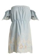 Athena Procopiou Gypset Off-the-shoulder Cotton Mini Dress
