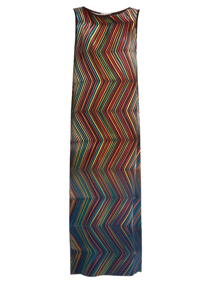 Issey Miyake Iris Zigzag Pleated Dress
