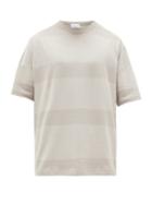 Matchesfashion.com Raey - Oversized Striped Cotton-jersey T-shirt - Mens - Grey Stripe
