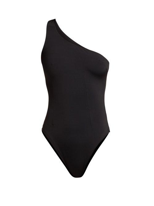 Matchesfashion.com Haight - Organic One Shoulder Swimsuit - Womens - Black