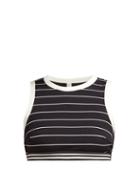 Matchesfashion.com Solid & Striped - The Stacey Striped Bikini Top - Womens - Black Stripe