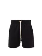 Les Tien - Yacht Brushed-back Cotton Shorts - Mens - Black