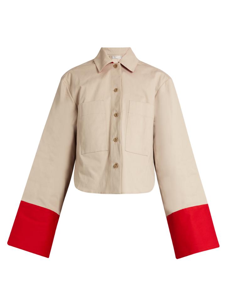Palmer/harding Contrast-cuffs Cotton-twill Jacket