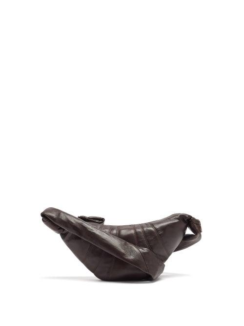 Mens Bags Lemaire - Croissant Small Leather Cross-body Bag - Mens - Black