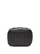 Matchesfashion.com Bottega Veneta - Intrecciato Leather Cufflink Case - Mens - Black
