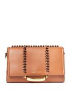 Matchesfashion.com Alexander Mcqueen - The Story Braided-trim Leather Shoulder Bag - Womens - Tan Multi