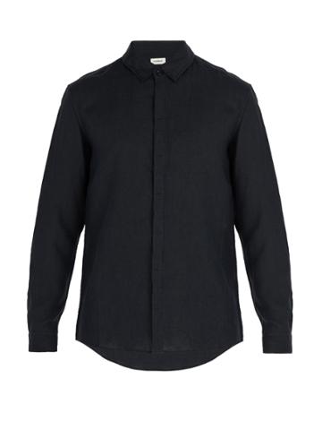 Commas Single-cuff Linen Shirt
