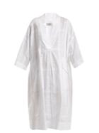 Rachel Comey Dune Checked Notch-collar Cotton Kaftan