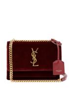Saint Laurent Sunset Small Velvet Cross-body Bag