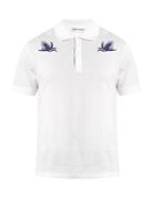 Alexander Mcqueen Hummingbird-embroidered Polo Shirt
