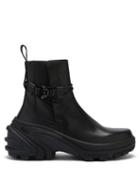 Matchesfashion.com 1017 Alyx 9sm - Rollercoaster-buckle Leather And Rubber Boots - Mens - Black