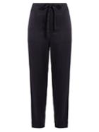 Vince Drawstring Tapered-leg Satin Trousers