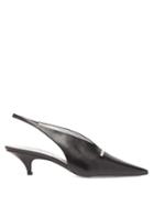 Matchesfashion.com Givenchy - Bar Leather Slingback Pumps - Womens - Black