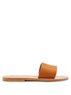 Matchesfashion.com K.jacques - Anacapri Leather Slides - Womens - Tan