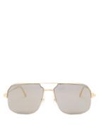 Matchesfashion.com Cartier Eyewear - Bronze Aviator Metal Sunglasses - Mens - Bronze