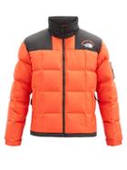 Matchesfashion.com The North Face - Nse Lhotse Bi-colour Quilted Down Jacket - Mens - Orange
