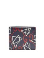 Guccighost-print Leather Wallet