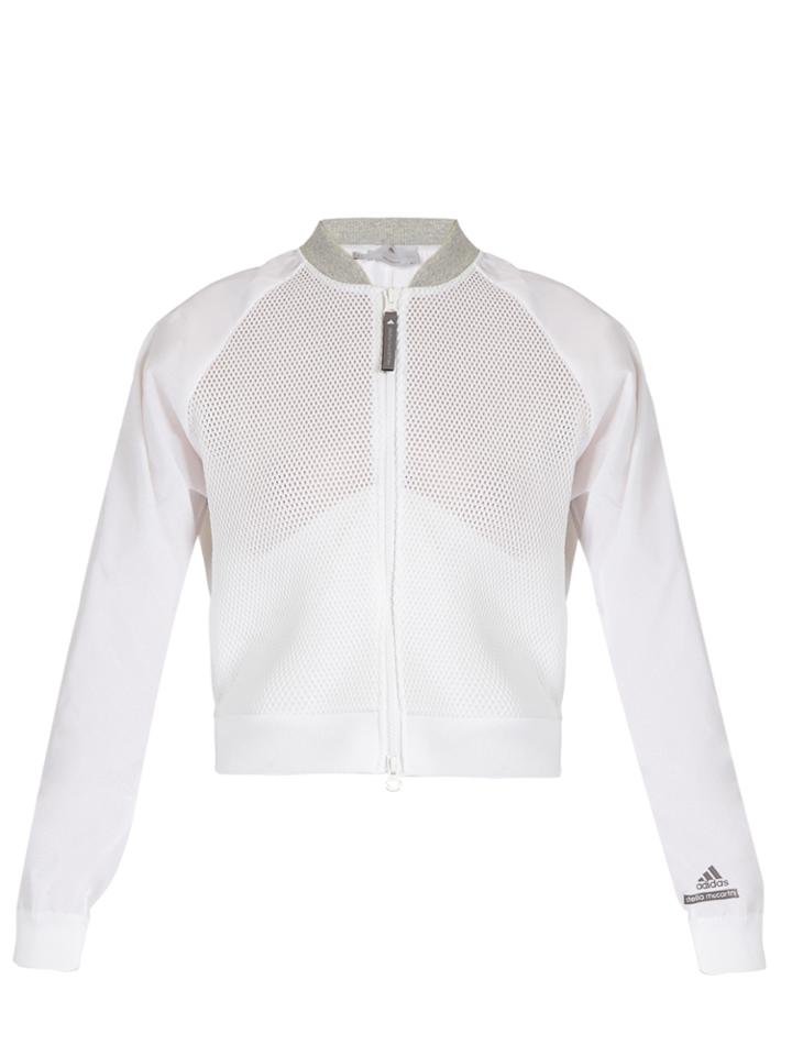 Adidas By Stella Mccartney Barricade Zip-though Performance Mesh Jacket