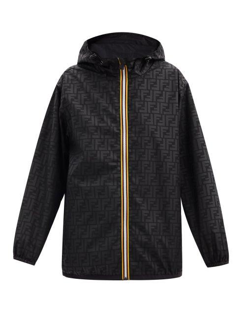 Matchesfashion.com Fendi - X K-way Reversible Ripstop Jacket - Womens - Black
