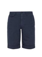 Matchesfashion.com Incotex - Batavia Cotton Blend Chino Shorts - Mens - Navy