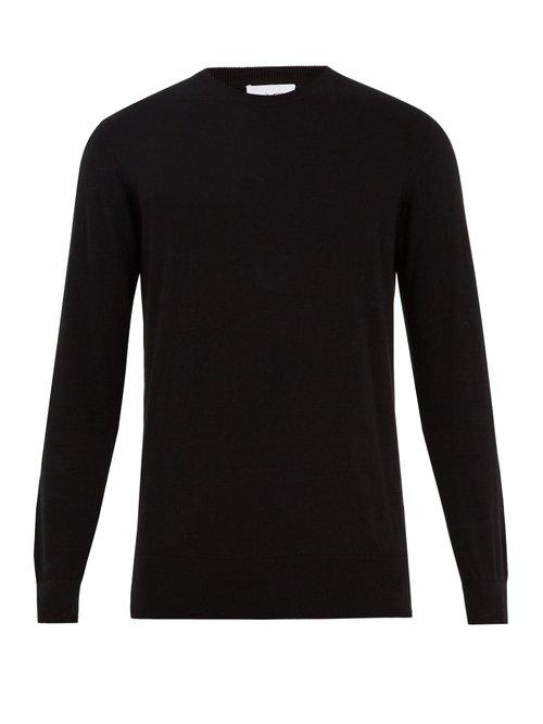 Matchesfashion.com Raey - Crew Neck Cotton Knit Sweater - Mens - Black