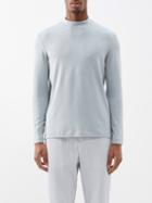 Jacques - Mindful Movement Mock-neck Technical Top - Mens - Sage